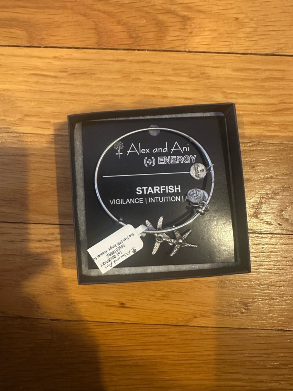 Alex and Ani Silver Starfish Charm Bangle Bracelet
